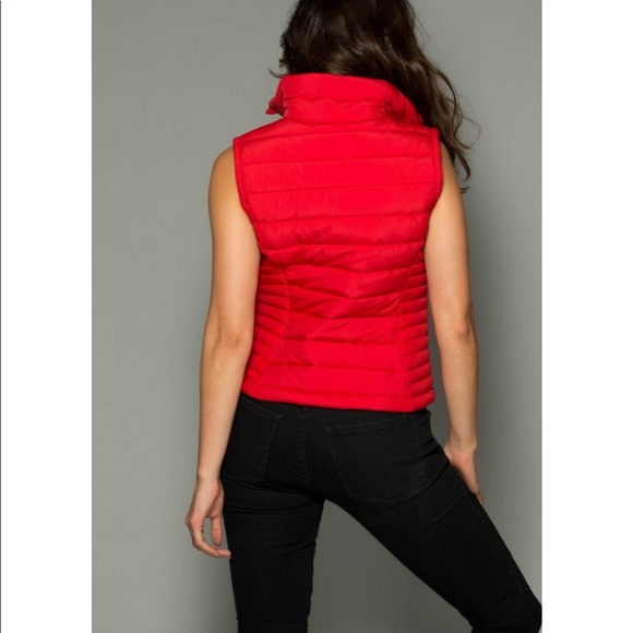 NWT XS Coalition LA Quilted Red Vest - Picture 3 of 7